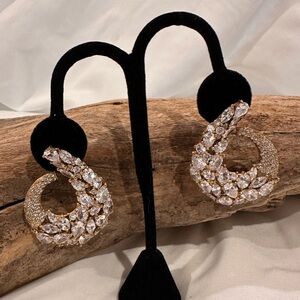 Crystal Hoop Earrings